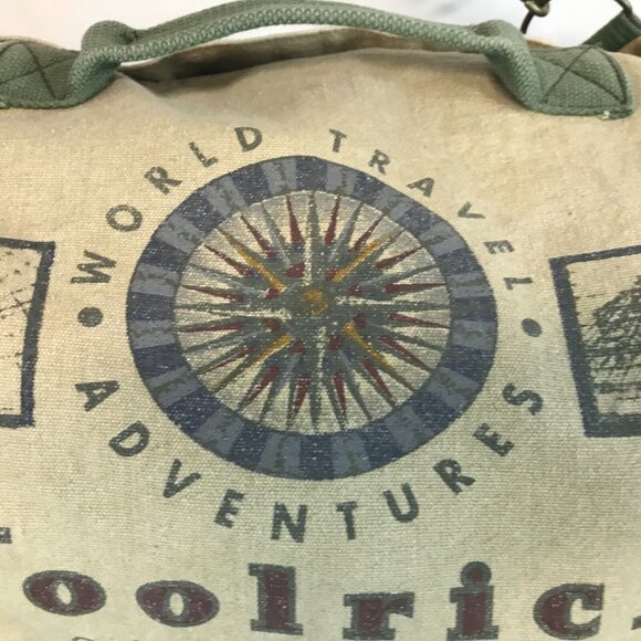 Woolrich World Travel Adventures Canvas Duffle Soft/Base Ball Carry Bag 28"X16" - Picture 4 of 16